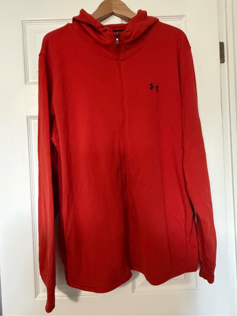 Under Armour Bright Red Full-Zip Hooded Jacket